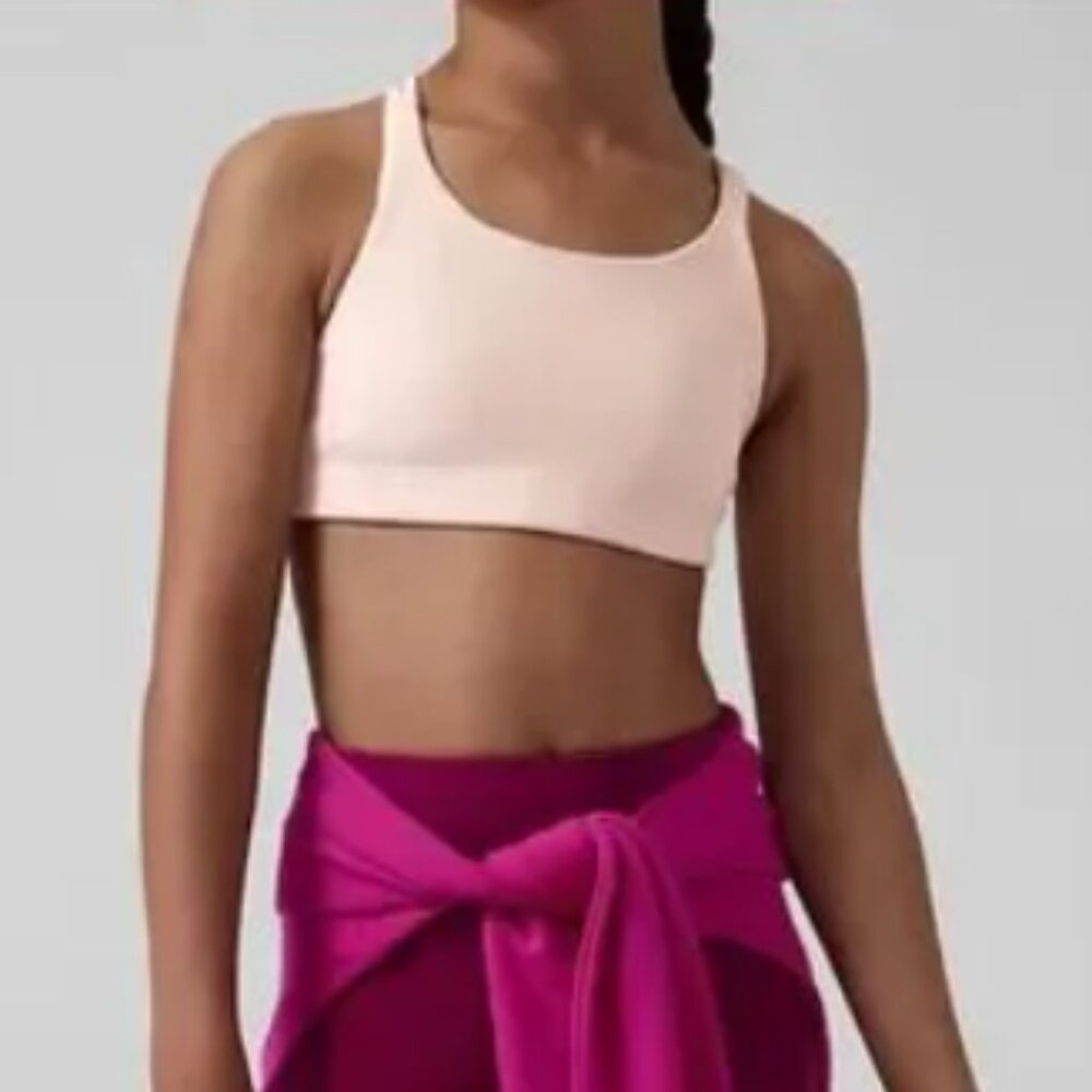 Athleta Girl Upbeat Pink Sports Bra (XXL 16)